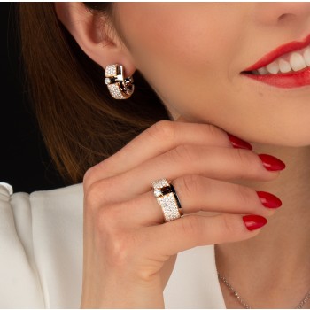 Roulette Earrings Pave'