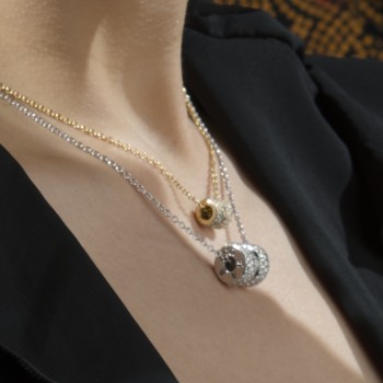 Abracadabra XL Necklace Pave' White